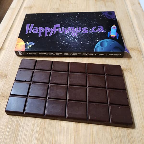 dark chocolate shroom bar